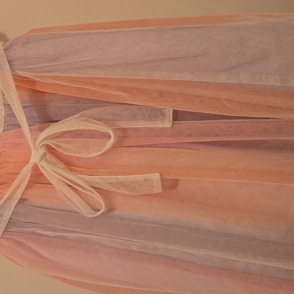 Jona Michelle Girls Elegant Pink & White Party Dress. - Picture 10 of 12